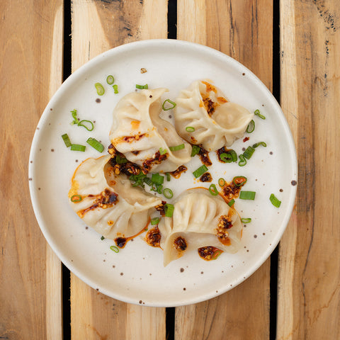 Chicken Dumplings with Chili Oil (4)