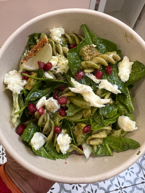 Zesto Pasta salad with pesto lime dressing