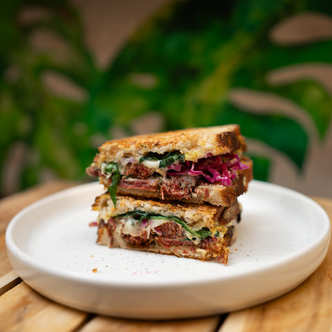 Smoked Beef Pastrami Sourdough Sandwich