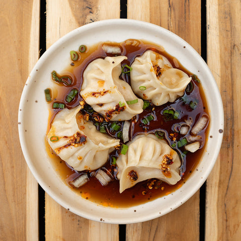 Prawn Dumpling with Chunky Salsa (4)