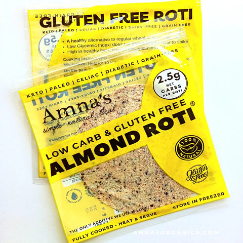 Almond Roti: Gluten-Free, Keto, Paleo, Low Carb, Tortilla Wrap & Diabetic