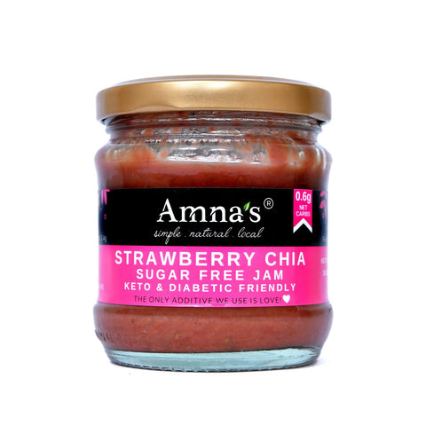 Strawberry Chia Jam| Sugar Free, Keto, Diabetic