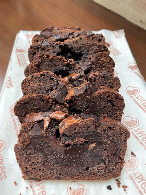 Double Chocolate Stuffed Loaf Cake