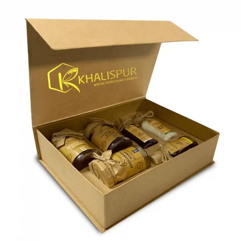 Raw Honey & Oil Gift Box Gold